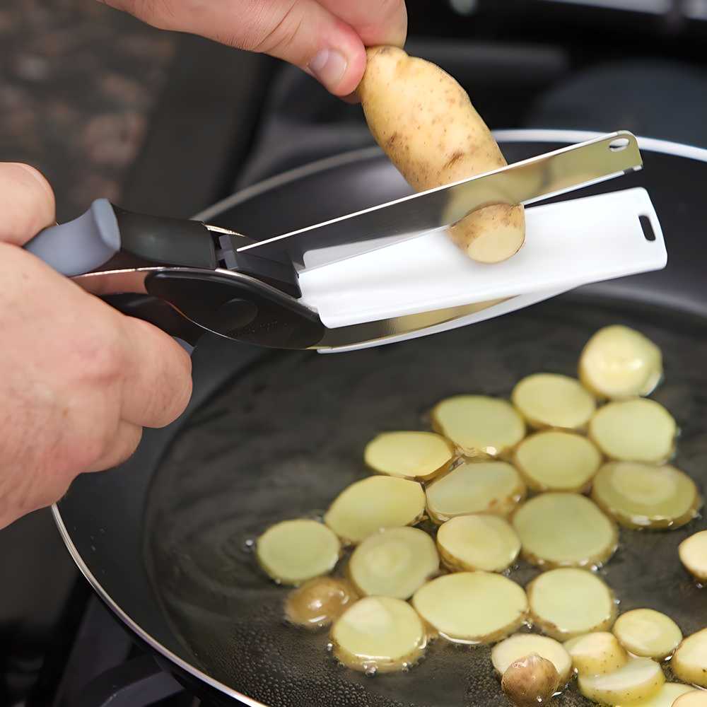 ScissorBoard Cutter β The Ultimate 2-in-1 Kitchen Hack for Effortless Meal Prep!