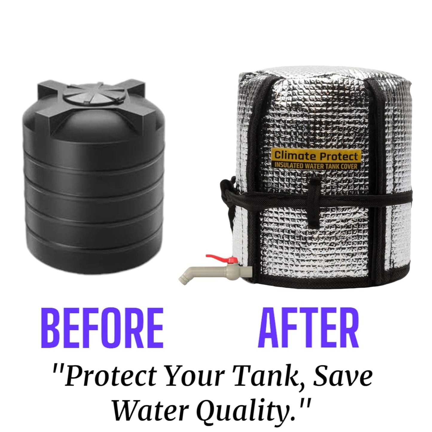 🌞 Climate Protect 500 L Water Tank Insulation Cover